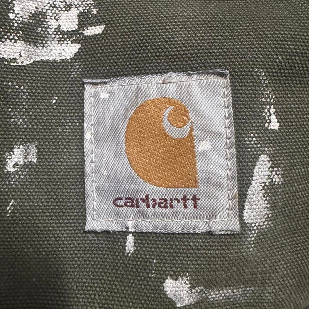 Vintage Carhartt CQ184 Arctic Coat Mens Size L Green Duck - Picture 5 of 8